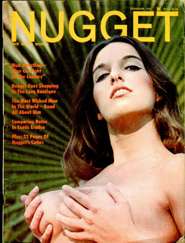 Nugget Magazine Women Mud Wrestling February 1975 031826AMP-