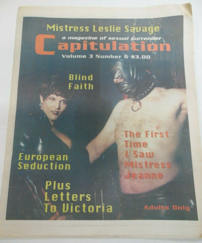 Capitulation Fetish Newspaper Mistress Leslie Savage vol.3 #6 1993 120919lm-ep