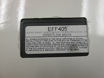 EFF Lesisure Time Entertainment Directlink Media XXX Adult VHS 052515amp2