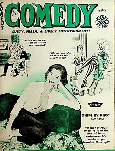 Comedy Men's Magazine Women, Cartoons and Jokes- Tempest Storm March 1959