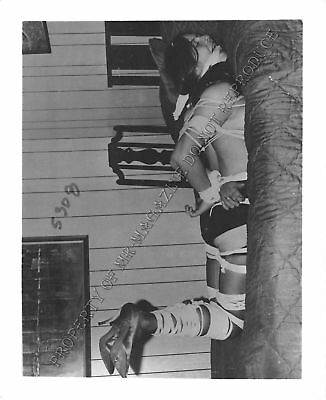 Adult Photo Vintage B&W 4x5 Bondage Beautiful Brunette Bound Dominated 305XU