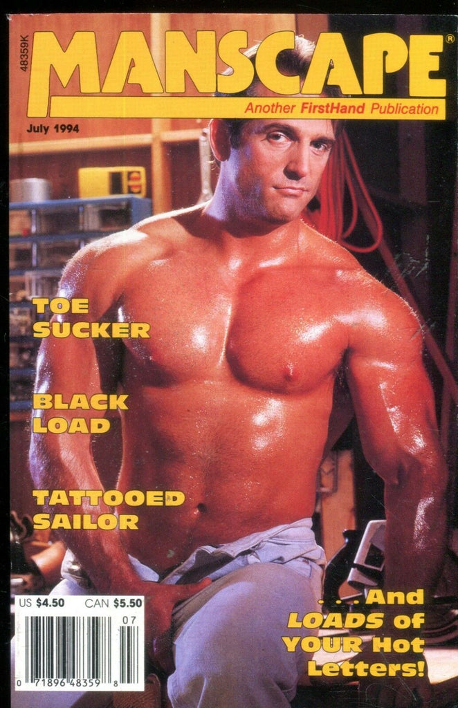 Manscape Gay Digest Toe Sucker/Tattooed Sailor July 1994 112818lm-ep