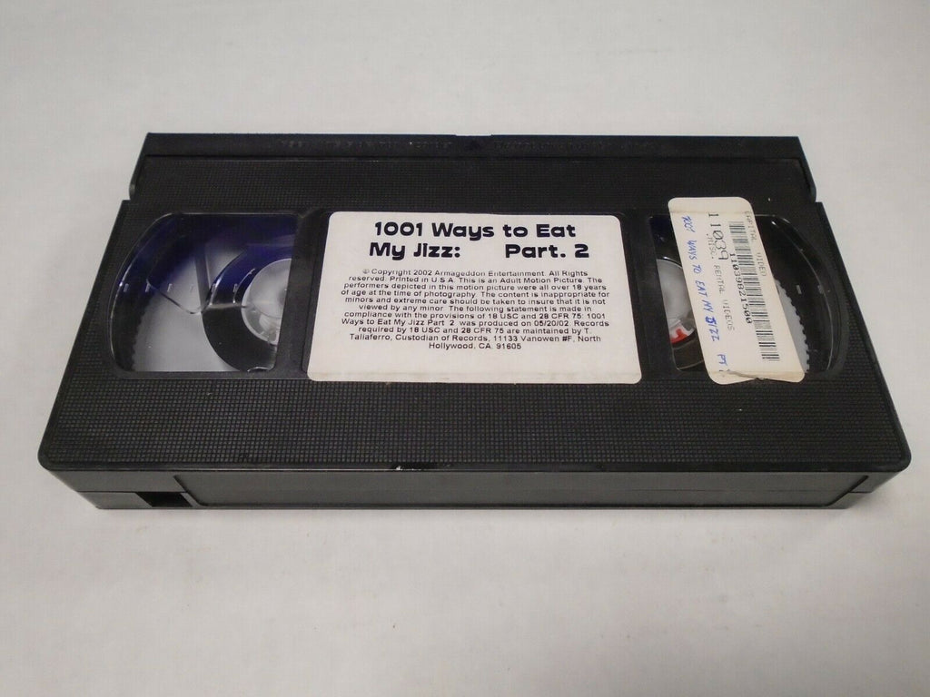 1001 Ways to Eat my Jizz Part 2 2002 Armageddon Ent Adult VHS 040219AMP2