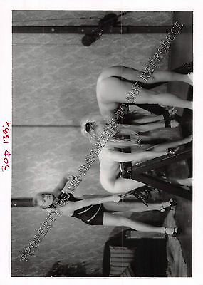 Adult 1990s B&W Photo 5x7 Bondage Beautiful Blonde Lesbian Bound & Whipped 6PL