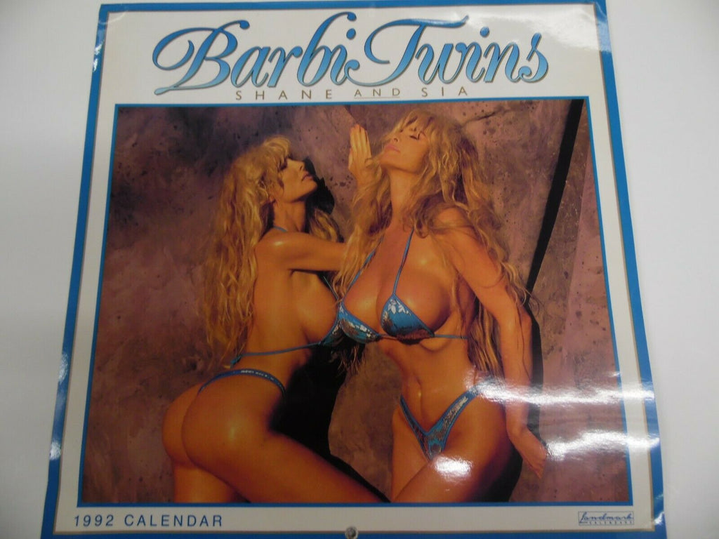 Unbranded Barbi Twins 1992 Wall Calendar 12" x 12" Shane & Sia 022219lm-ep - Used