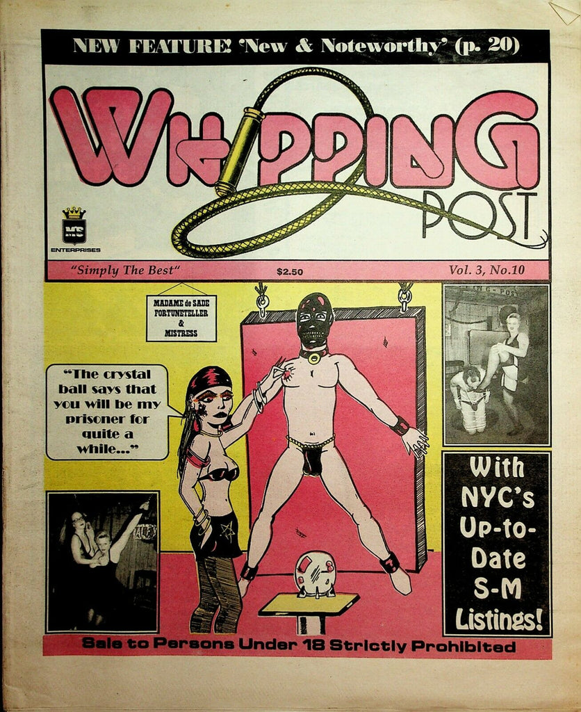 Whipping Post Fetish Newspaper Madame de Sade vol.3 #10 1993 022120lm-ep