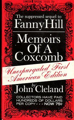 Memoirs Of A Coxcomb Novel by John Cleland 1963 121617lm-ep2