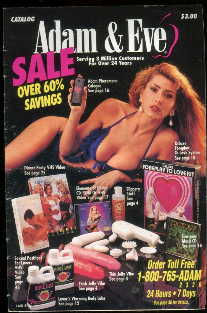 Adam & Eve Catalog Erotic Gifts & Toys 1980's 100719lm-ep