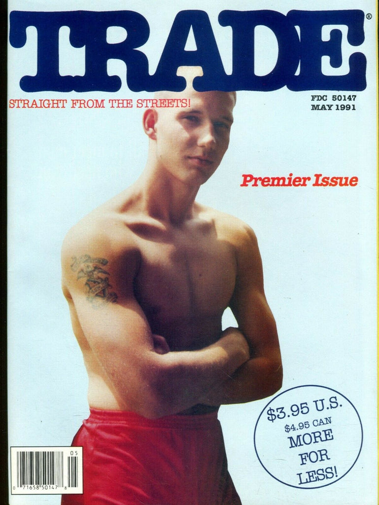 Trade Gay Magazine Chuck Lambert May 1991 Premier Issue 091319lm-ep