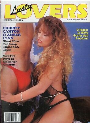 Lusty Lovers Magazine Christy Canyon/ Amber Lynn July 1991 073118lm-ep