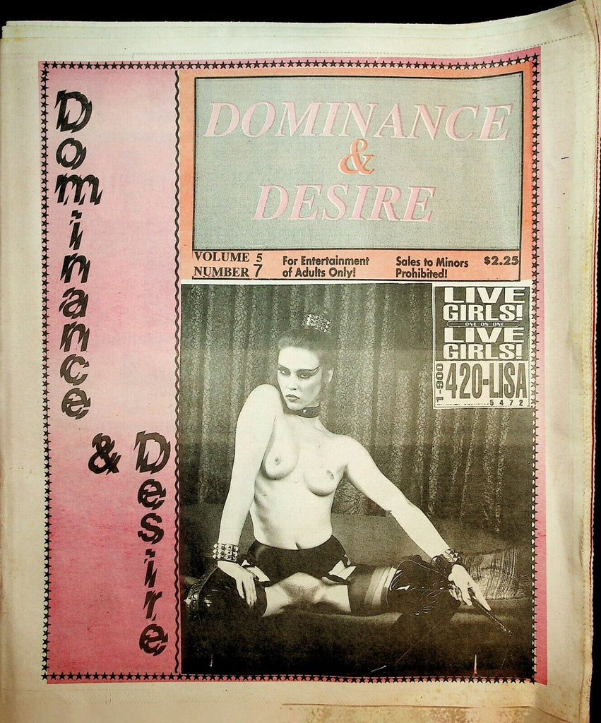 Dominance & Desire Newspaper vol.5 #7 1980's 022220lm-ep