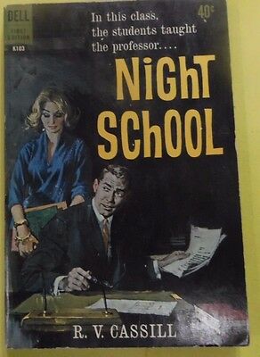 Night School Adult Novel by R.V. Cassill 1961 by Dell 071613lm-epa2
