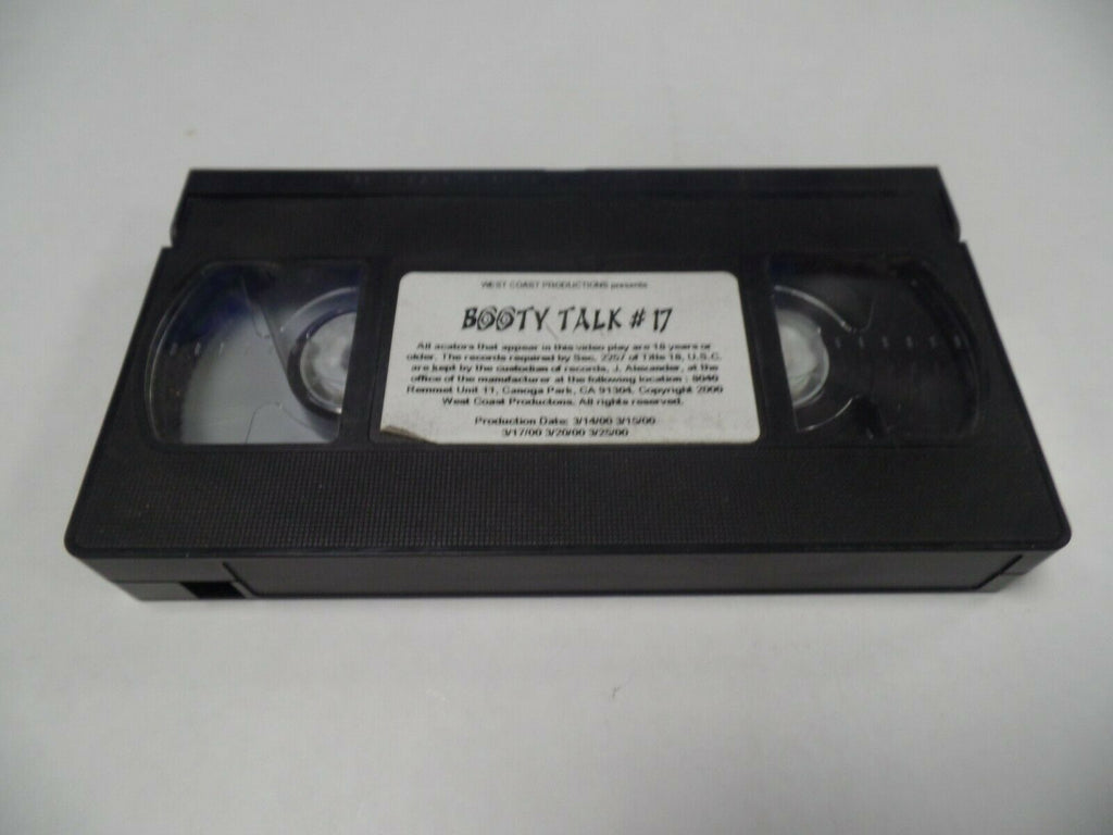 Booty Talk #17 West Coast Productions 2000 Adult VHS 051719AMP3
