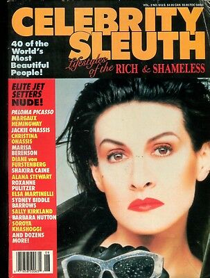 Celebrity Sleuth Magazine Paloma Picasso/Jackie Onasis vol.2 #6 080218lm-ep