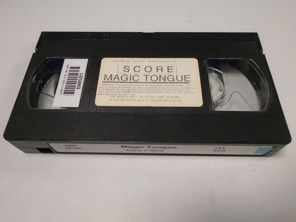 Magic Tongue Felicia Alicia 1990 42mins Adult VHS 022219AMP