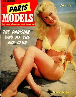 Famous Paris Models Magazine Wanda Barbour June 1952 062818lm-ep2