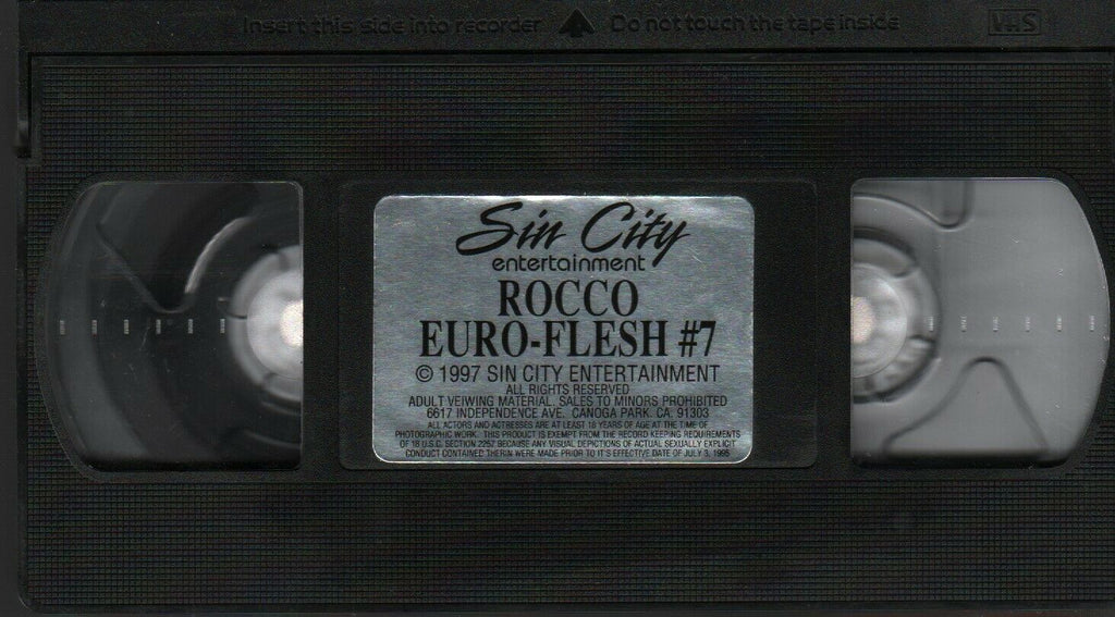 Rocco Euro-Flesh #7 Sin City Entertainment Adult VHS 021720AMP3