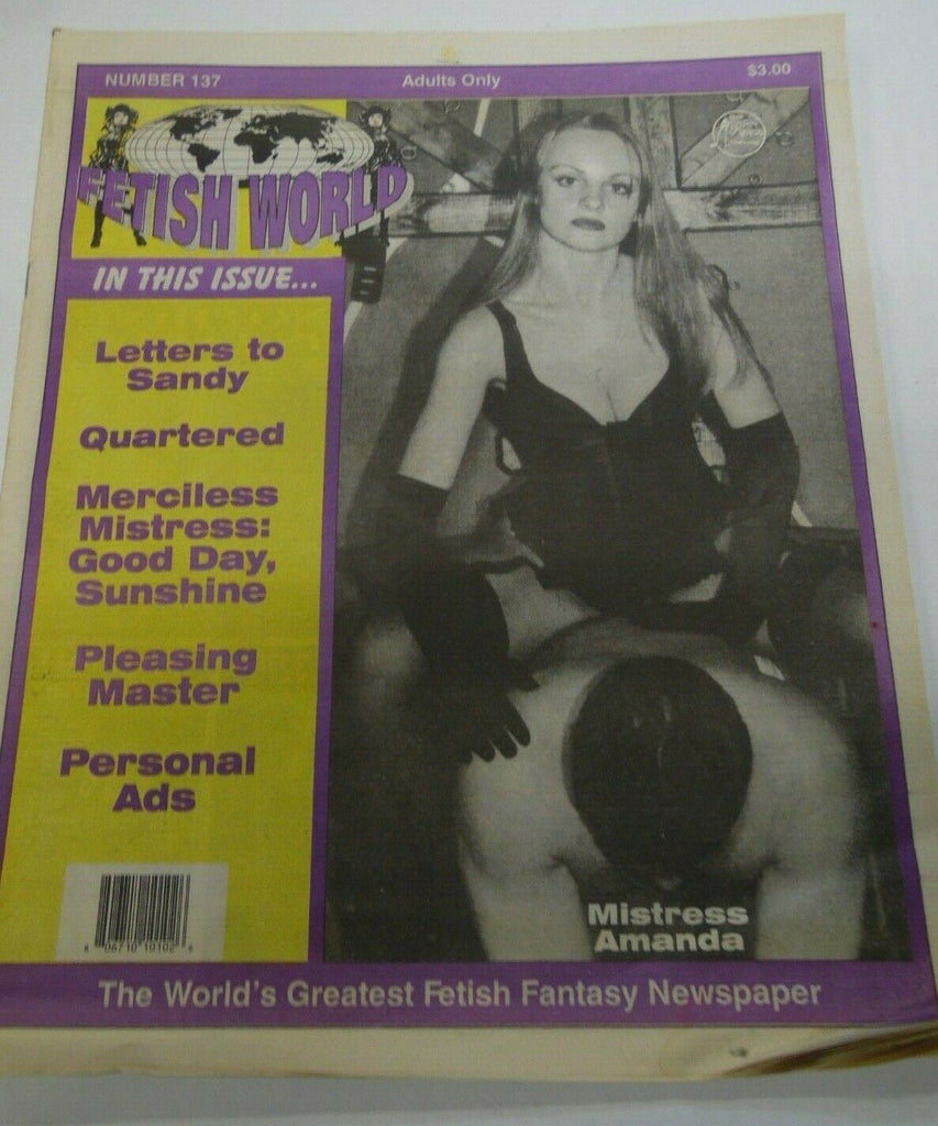 Fetish World Newspaper Mistress Amanda #137 2001 122419lm-ep