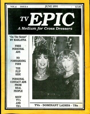 TV Epic Magazine Medium For Cross Dressers June 1991 050118lm-ep2