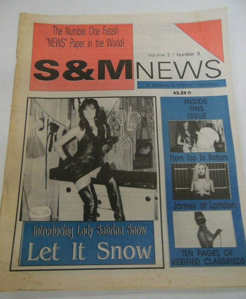 S & M News Newspaper Lady Sabrina vol.2 #3 1993 121219lm-ep