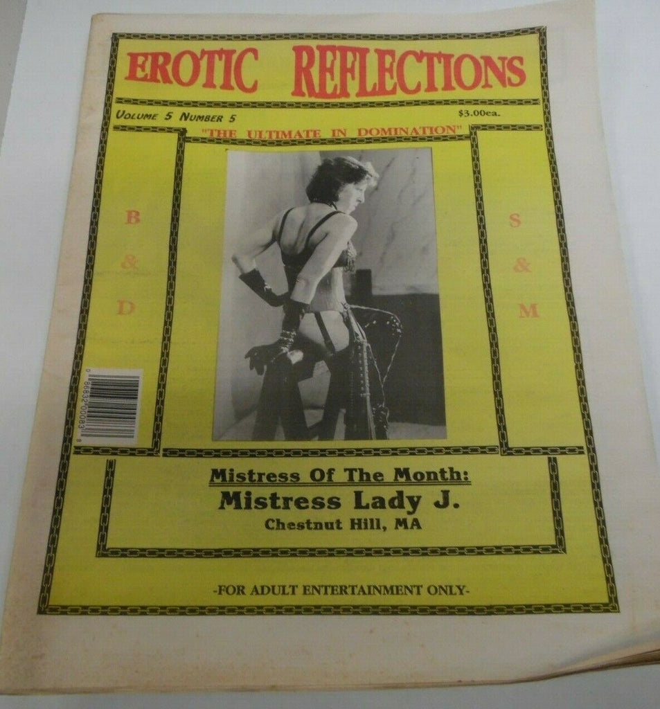 Erotic Reflections Fetish Newspaper Mistress Lady J. vol.5 #5 1995 122119lm-ep