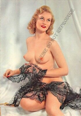 Adult Picard Paris Vintage 4x6 Beautiful Blonde Pinup Posing Nude Sexy 203XV