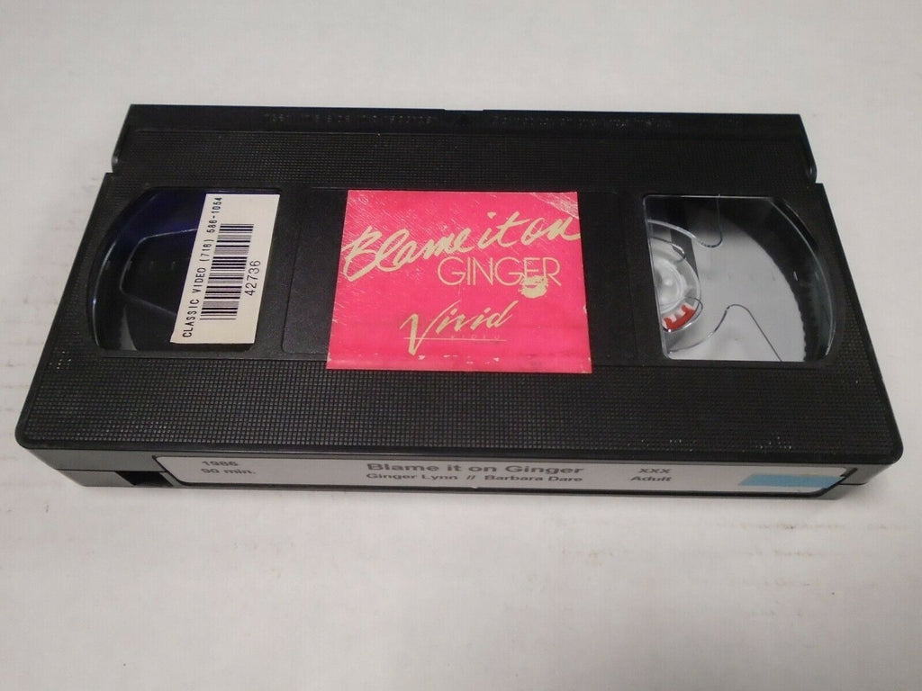 Blame it on Ginger Lynn Barbara Dare 1986 90mins Adult VHS 032519AMP