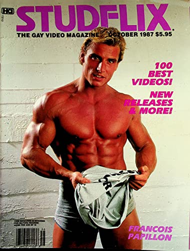 Studflix Gay Men's Magazine Coverguy Francois Papillon October 1987