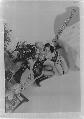 Adult Vintage B&W Photo 5x7 HOM Bondage Sexy Lesbian Bound & Dominated 112HZ