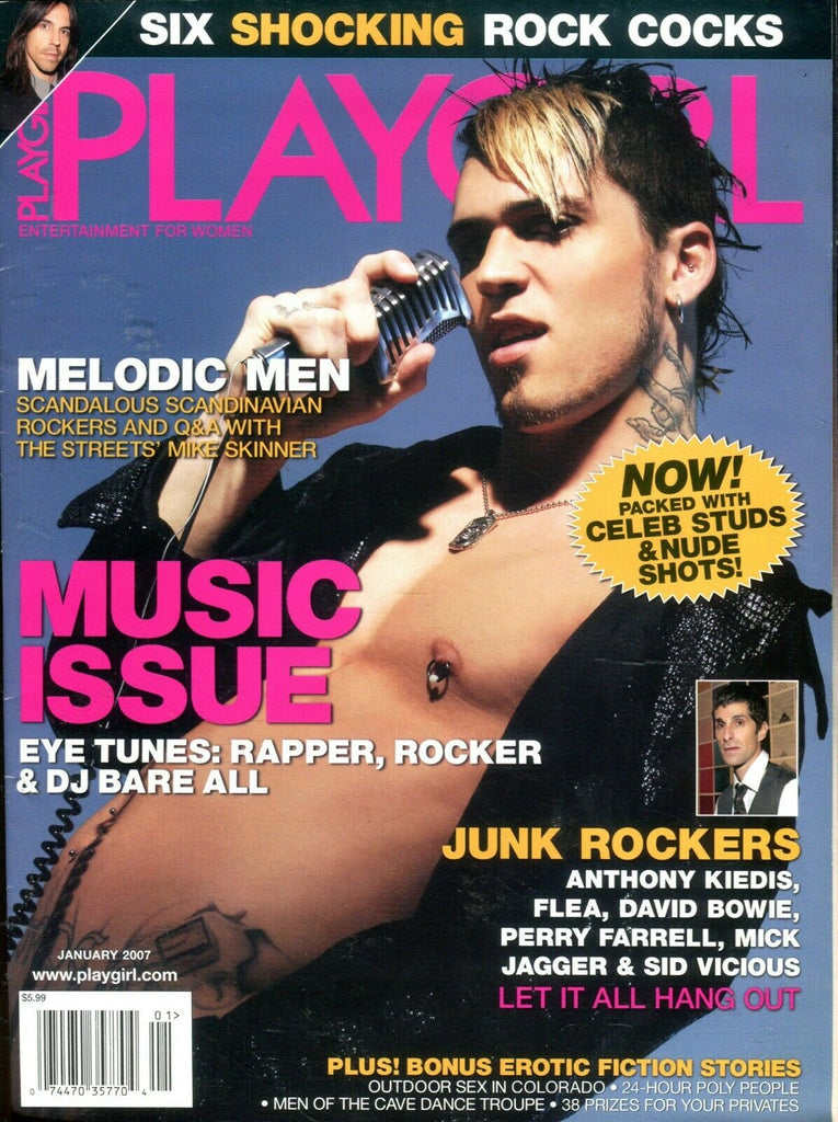 Playgirl Magazine Mike Skinner January 2007 Music Issue 090719lm-ep