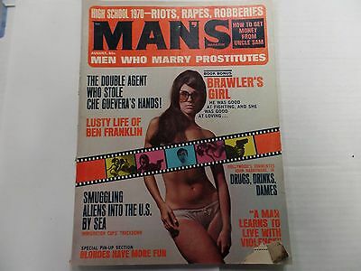 Man's Magazine Men Who Marry Prostitutes August 1970 vg 012816lm-ep9
