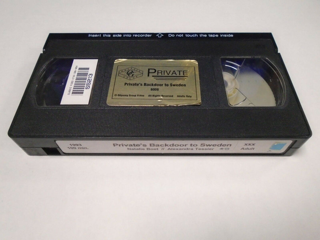 Private's Backdoor to Sweden #8 1993 Natalie Boet Adult VHS 022119AMP2