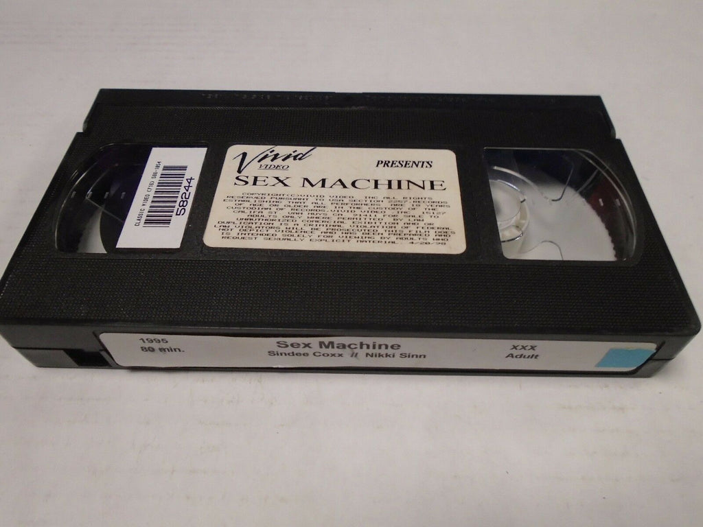 Sex Machine Sindee Coxx Nikki Sinn 1995 80mins Adult VHS 011619AMP