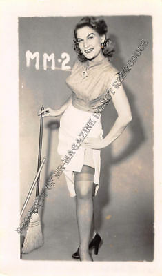 Adult Vintage B&W Photo 2.5x4 Sexy Pin Up Lesbians Undressing Strip Tease 146HR