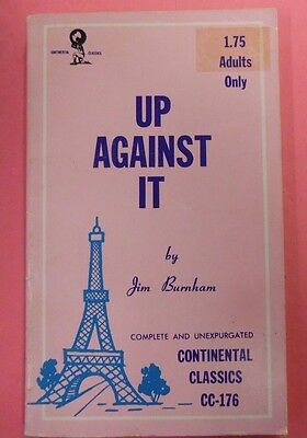 Up Against It Novel by Jim Burnham 1968 Continental Classics 102313lm-epa2