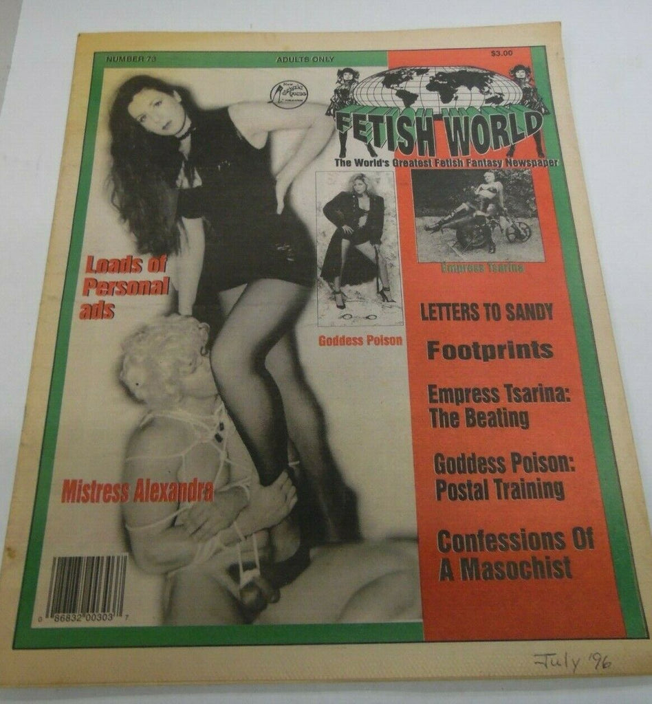 Fetish World Newspaper Mistress Alexandra #73 1995 121719lm-ep