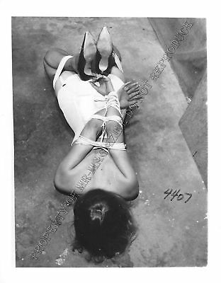 Adult Vintage B&W Photo 4x5 Bondage Beautiful Brunette Bound & Dominated 60WL