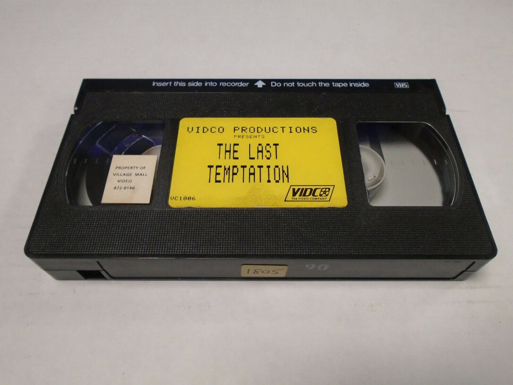 The Last Temptation Cheri Taylor 1989 Tammy White Adult VHS 032819AMP