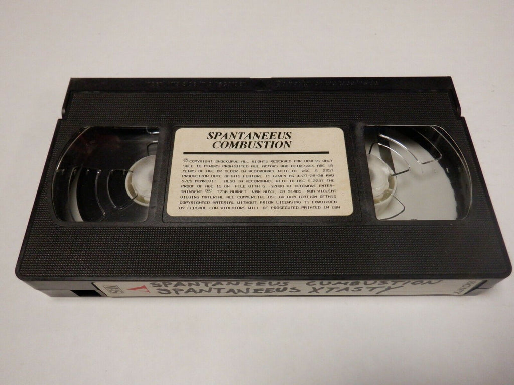 Spontaneeus Combustion Shockwave Adult VHS 123019AMP2