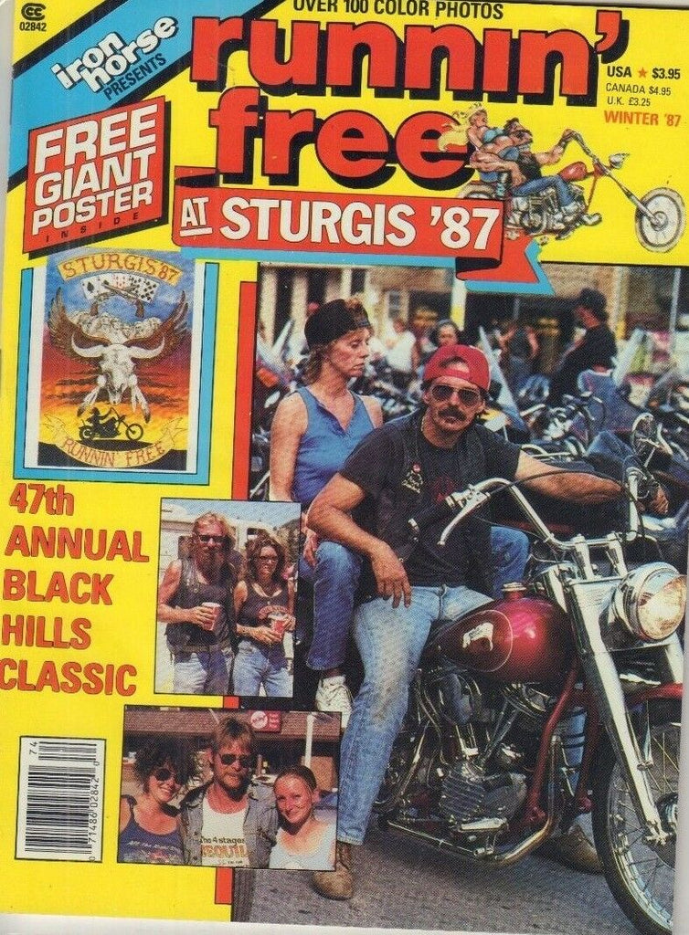 Runnin' Free Adult Motorcycle Magazine Sturgis Winter 1987 051518REP