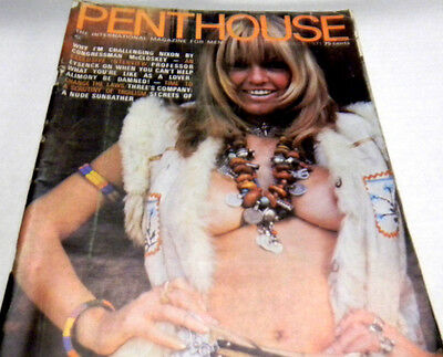 Penthouse Adult Magazine"Nude Sunbather"August 1971 vg051113Lm-ep