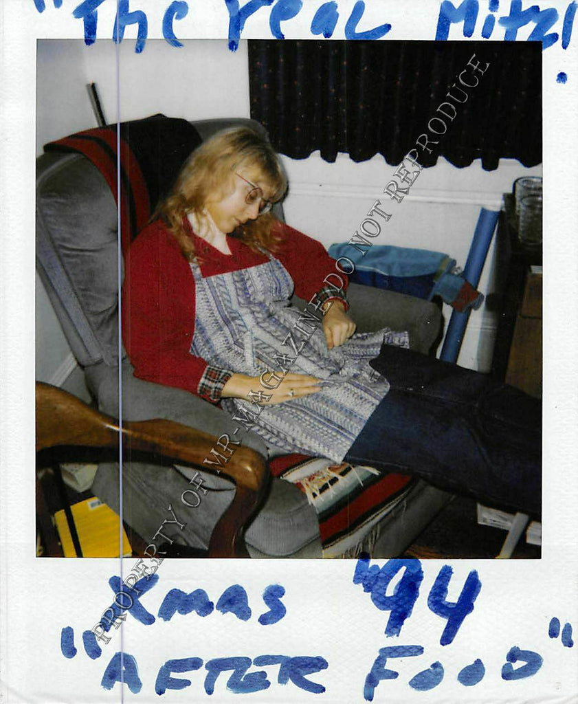 Nina Hartley One of a Kind Polaroid Photo 1990s Candid Christmas Photo 36Fi