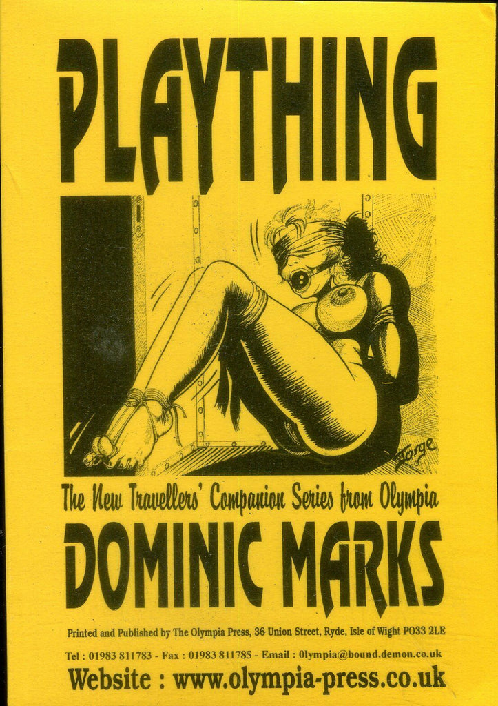 Plaything Bondage Novel by Dominic Marks 2003 032719lm-ep