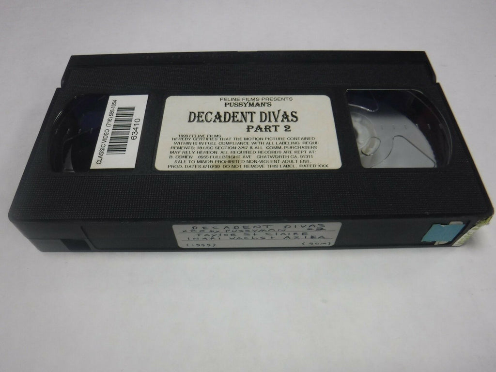 Decadent Divas Part 2 Taylor St Claire Inari Vachs 1999 Adult VHS 010519AMP