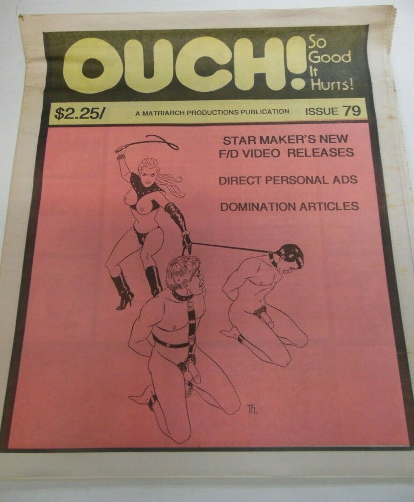 Ouch Fetish Newspaper Island Of Agony #79 1990's 120619lm-ep2