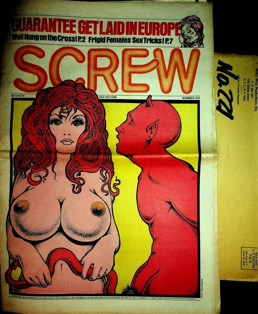 Screw Newspaper Guarantee Get Laid In Europe #221 May 28, 1973 062420lm-ep