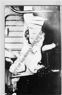 Adult Vintage B&W Postcard 3.5x5.5 Bondage Man Bound & Whipped by Woman 138HT