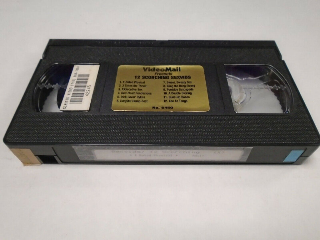 12 Scorching Sexvids X Rated Physical Adult VHS 021319AMP2