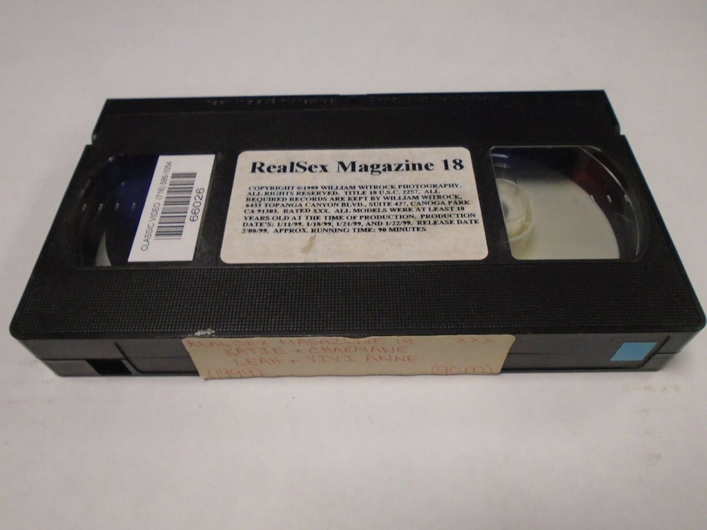 Real Sex Magazine 18 Katie Charmane Vivi Anne 1999 90mins Adult VHS 012419AMP2