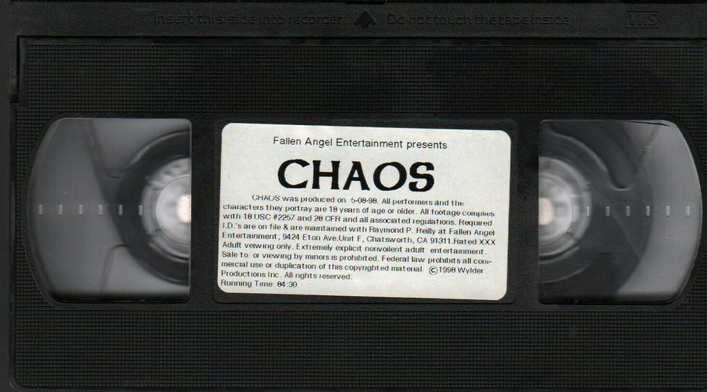 Chaos Fallen Angel Entertainment 1998 Adult VHS 021720AMP3